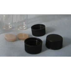 PP Black screw Cap for 8ml glass vial(#BN1281H)septa liner nature PTFE/Silicone D T 22x3mm