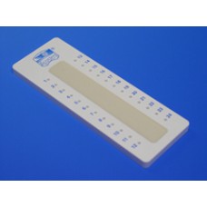 Glass capillaries holding tray with wax