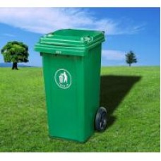 Plastic garbage bin 50 liter with wheels