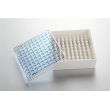 Polycarbonate freeze box for 100 1.5/2.0ml microtubes,seperated lid,-196 to 121C(132x132x52mm)