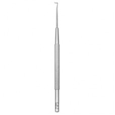 Spinal cord Hook 12cm,Tip Diameter 0.3mm,angled
