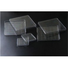 Petri dish polystyrene square 24.5x24.5x2.0cm Sterile,5/bag