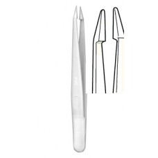 Delron plastic Forceps,straight,11.5cm,1.5x0.4mm,smooth Acetyl,,240 Celsius,acid resistant