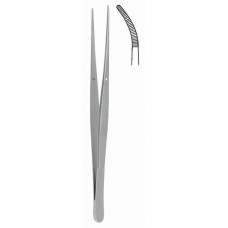 Taylor forceps serrated curved 17cm