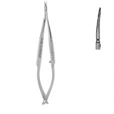 Vannas spring Scissors curved 8cm 2.5mm sh/sh edge,Tip Dia. 0.075mm