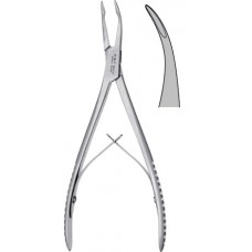 Bone cutter  Rongeur Pearson curved Shallow Bend, 19cm cup 1.2mm