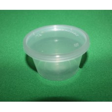 General use PP container,100ml,with cap,up x bottom x height 7.5x4x55mm