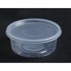 General use PP container,270ml,with cap,up x bottom x height 115x95x45mm