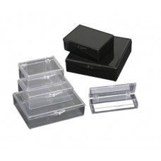 Flat Plastic Western Blot Box,LxWxH 4 5/8x1 1/8in.,11.7x8.9x2.8cm,min.3ml,Clear,Hinged lid
