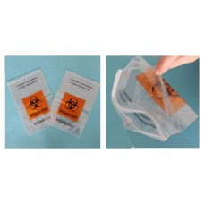 Zip bags 15x23cm,with pocket,Biohazard speciman,printed preservation conditions