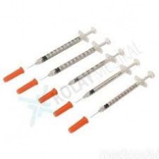 syringe 0.5ml needle 30g 8mm sterile