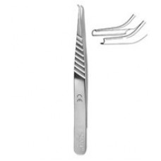 Vessel Cannulation Forceps (aids to connect tubing in 0.35mm OD to vessel),angled, S.S.