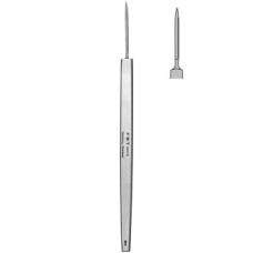 Dissecting Knife,thickness 0.5mm,cutting edge 22mm,straight,length 12cm,Stainless Steel