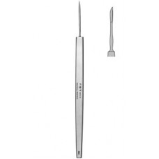 Dissecting Knife,thickness 0.6mm,cutting edge 9mm,length 12cm,curved,Stainless Steel