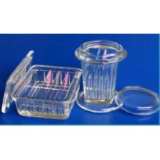 Coplin staining jar glass (Round) for 5/10 slides