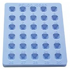 PELCO  Pyramid-Tip Mold,silicone,30 molds in size: 61 x 72 x 6mm thick