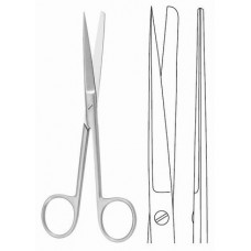 Scissors for wound edges straight sh/bl 13cm