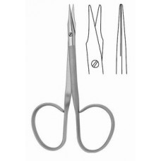 Ribbon scissors straight blades stevens style bl/bl 9.5cm