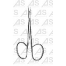 Ribbon scissors straight blades stevens style sh/sh 10cm