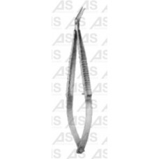 Castroviejo spring Scissors curved on side 9.5cm sh/sh 14mm edge