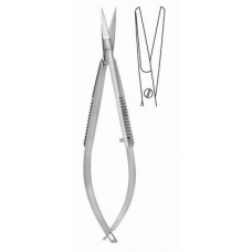 Noyes spring Scissors straight 12.5cm bl/bl 24mm edge