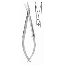 Noyes spring Scissors angular to front 12.5cm sh/sh 24mm edge