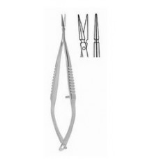 Vannas-Tubingen spring Scissors straight 8.5cm 6mm sh/sh edge