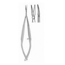Vannas-Tubingen spring Scissors curved 8.5cm 6mm sh/sh edge