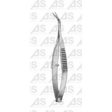 Vannas-Tubingen spring Scissors angular on-side 8.5cm 6mm sh/sh edge