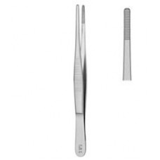 Standard Forceps straight serrated 18cm delicate tip 2.4 x 1.6mm