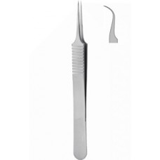 Tweezers #7(curved)inox(magnetic) thick x width 0.17x0.10mm blunt tips,medical,115cm
