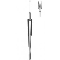 Vitro Grasping Forceps straight 14cm,autoclavable,serrated tips  2.5 x 0.3mm