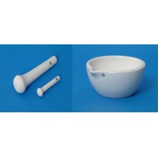 Pestle & Crater 120mm dia.(37mmX132mm) porcelain with spout