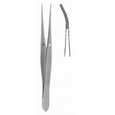 Graefe forceps 1.0mm slightly curved serrated 10cm