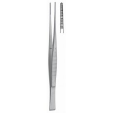Taylor forceps straight serrated 17cm,with pin guide,holding serrated edges