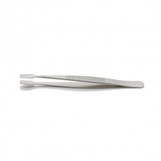 Kuhne(Cover glass) forceps straight,smooth,trimmed end(34A model),10.5cm