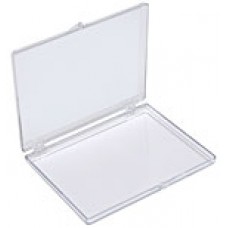 Flat Plastic Box, styrene, 4-5/8 x 3-1/2 x 3/8 inch, clear