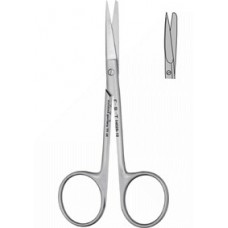 Scissors straight delicate sh/bl 10cm cutting edge 27mm