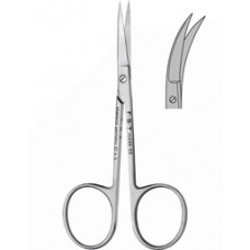 Iris Scissors Delicate Curved to Side 9cm Sharp/Sharp,cutting edge 22mm
