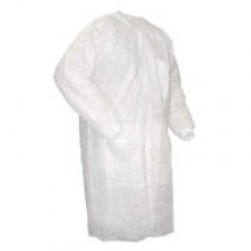 Lab coat(lab rope) non woven with scotch,x-large,White