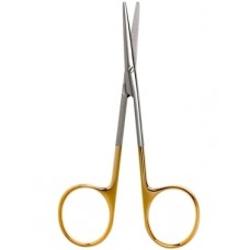 Tungsten Carbide Strabismus scissors straight 11.5cm bl/bl