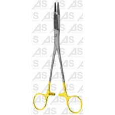 Olson-Hegar Needle Holder TC serrated 12cm(with scissors)