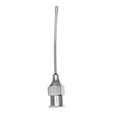 SS Feeding needle 18G-2 inch(50mm) curved Ball 2.25mm dia.