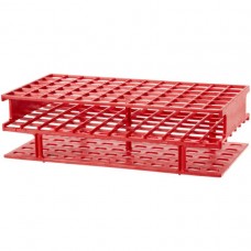 Tubes rack for tubes 13mm 72-place,polypropylene autoclavable,Red