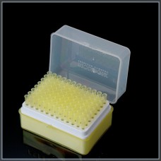 Tip PCR 200ul Yellow,sterile,on racks