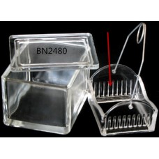 Staining holder glass for 10 slides,(20 back to back)(Set with BN2480 & BN2482)up to 50x75