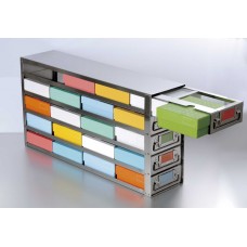 Freezer rack universal Horizontal type for 20 5cm freeze boxes,4 layers;S.S.
