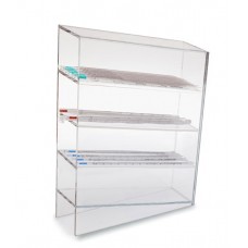 Pipette rack ABS clear 4-compartments