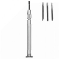 Nickel 10.5cm 4 in 1 screwdriver with four hardened,interchangeable blades