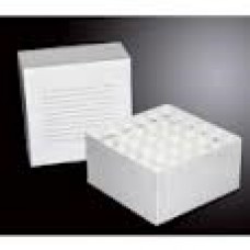 Cardboard freeze box 3 inch(7.5cm) for 81 3-5ml microtubes,White color